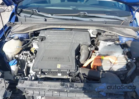 2019 Hyundai Ioniq Hybrid Blue из США, поврежденный, VIN KMHC65LC4KU170772